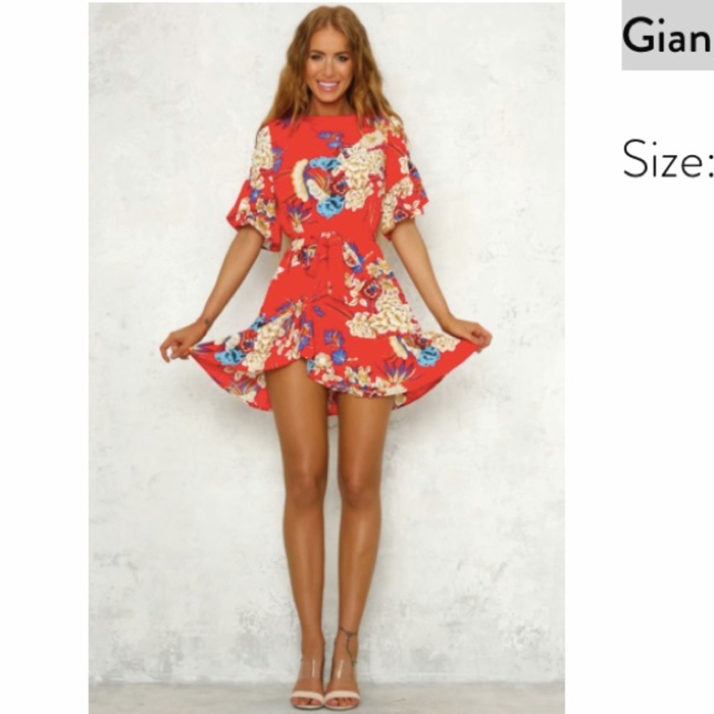 Hello Molly Red Mini Dress